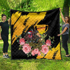 Personalised Australia Melbourne Cup Day Quilt Horse Racing Trophy With Roses LT14