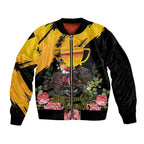 Personalised Australia Melbourne Cup Day Sleeve Zip Bomber Jacket Horse Racing Trophy With Roses LT14