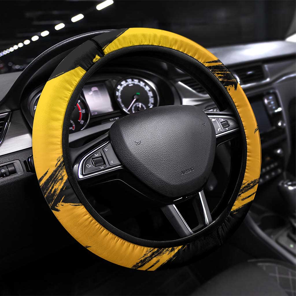 Australia Melbourne Cup Day Steering Wheel Cover Horse Racing Trophy With Roses LT14