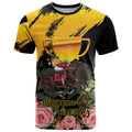 Personalised Australia Melbourne Cup Day T Shirt Horse Racing Trophy With Roses LT14