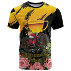 Personalised Australia Melbourne Cup Day T Shirt Horse Racing Trophy With Roses LT14