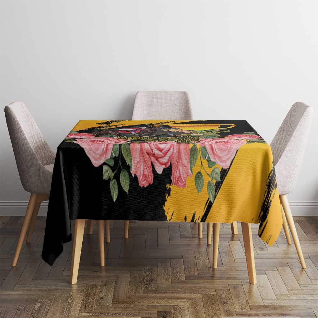 Personalised Australia Melbourne Cup Day Tablecloth Horse Racing Trophy With Roses LT14