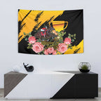Personalised Australia Melbourne Cup Day Tapestry Horse Racing Trophy With Roses LT14