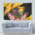 Personalised Australia Melbourne Cup Day Tapestry Horse Racing Trophy With Roses LT14