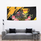 Personalised Australia Melbourne Cup Day Tapestry Horse Racing Trophy With Roses LT14