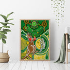 personalised-australia-boxing-kangaroo-canvas-wall-art-aussie-indigenous-art-mix-national-color