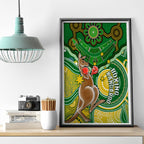 personalised-australia-boxing-kangaroo-canvas-wall-art-aussie-indigenous-art-mix-national-color
