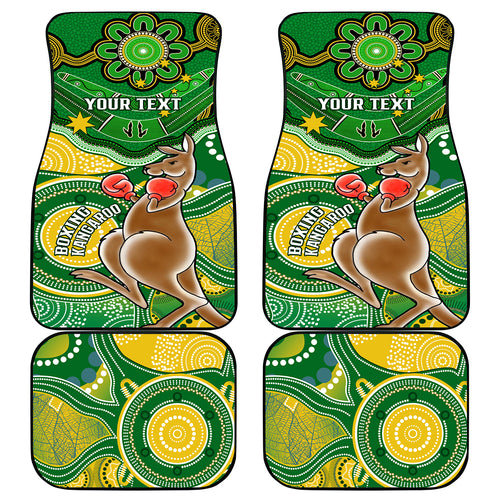 personalised-australia-boxing-kangaroo-car-mats-aussie-indigenous-art-mix-national-color