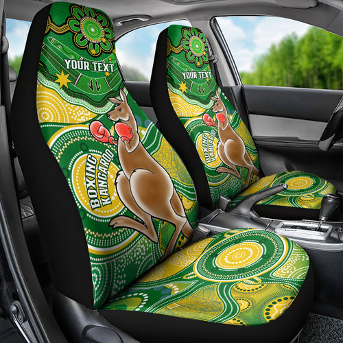 personalised-australia-boxing-kangaroo-car-seat-cover-aussie-indigenous-art-mix-national-color