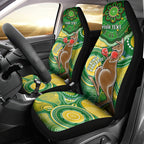 personalised-australia-boxing-kangaroo-car-seat-cover-aussie-indigenous-art-mix-national-color