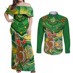 personalised-australia-boxing-kangaroo-couples-matching-off-shoulder-maxi-dress-and-long-sleeve-button-shirt-aussie-indigenous-art-mix-national-color