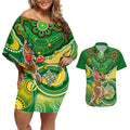 personalised-australia-boxing-kangaroo-couples-matching-off-shoulder-short-dress-and-hawaiian-shirt-aussie-indigenous-art-mix-national-color