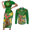 personalised-australia-boxing-kangaroo-couples-matching-short-sleeve-bodycon-dress-and-long-sleeve-button-shirt-aussie-indigenous-art-mix-national-color