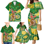 personalised-australia-boxing-kangaroo-family-matching-mermaid-dress-and-hawaiian-shirt-aussie-indigenous-art-mix-national-color