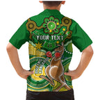personalised-australia-boxing-kangaroo-family-matching-mermaid-dress-and-hawaiian-shirt-aussie-indigenous-art-mix-national-color