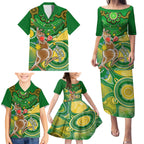 personalised-australia-boxing-kangaroo-family-matching-puletasi-dress-and-hawaiian-shirt-aussie-indigenous-art-mix-national-color