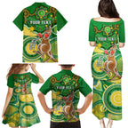 personalised-australia-boxing-kangaroo-family-matching-puletasi-dress-and-hawaiian-shirt-aussie-indigenous-art-mix-national-color