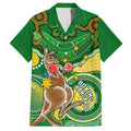 personalised-australia-boxing-kangaroo-family-matching-tank-maxi-dress-and-hawaiian-shirt-aussie-indigenous-art-mix-national-color