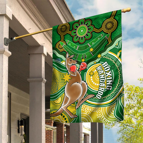 personalised-australia-boxing-kangaroo-garden-flag-aussie-indigenous-art-mix-national-color