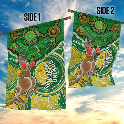personalised-australia-boxing-kangaroo-garden-flag-aussie-indigenous-art-mix-national-color