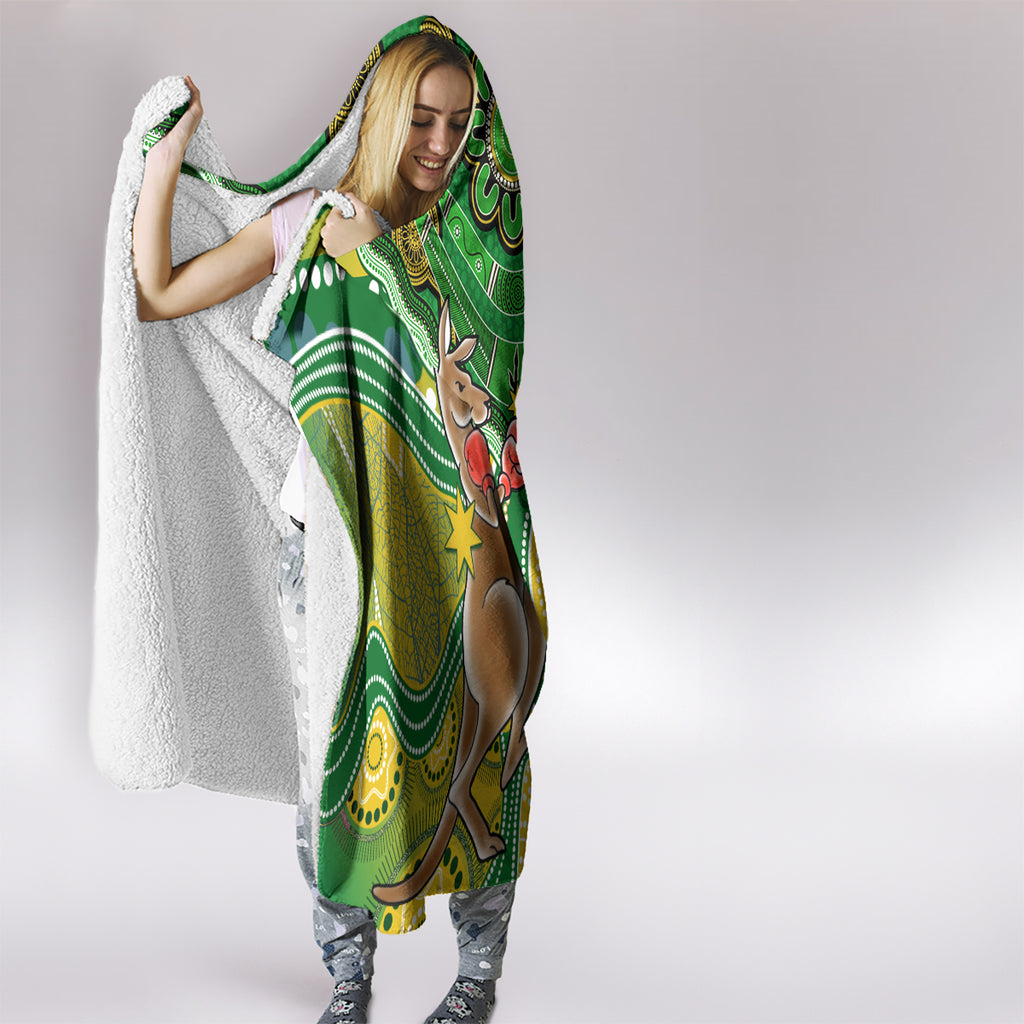 personalised-australia-boxing-kangaroo-hooded-blanket-aussie-indigenous-art-mix-national-color
