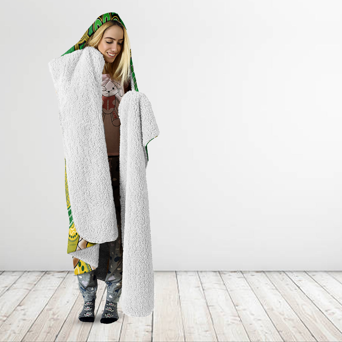 personalised-australia-boxing-kangaroo-hooded-blanket-aussie-indigenous-art-mix-national-color