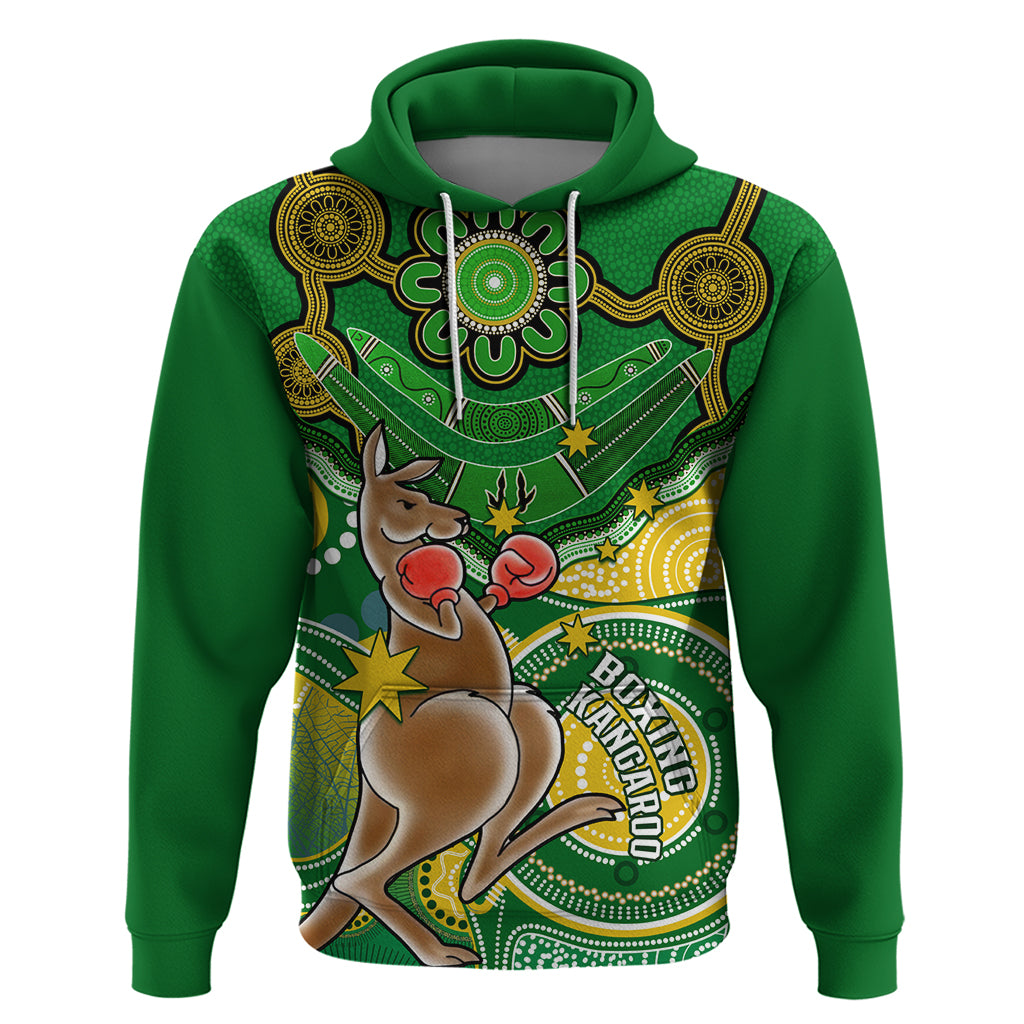personalised-australia-boxing-kangaroo-hoodie-aussie-indigenous-art-mix-national-color