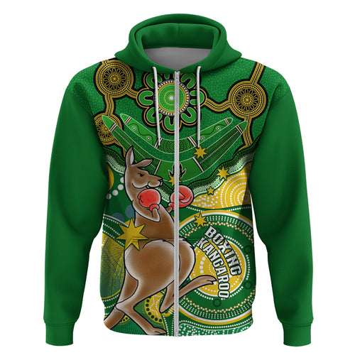 personalised-australia-boxing-kangaroo-hoodie-aussie-indigenous-art-mix-national-color