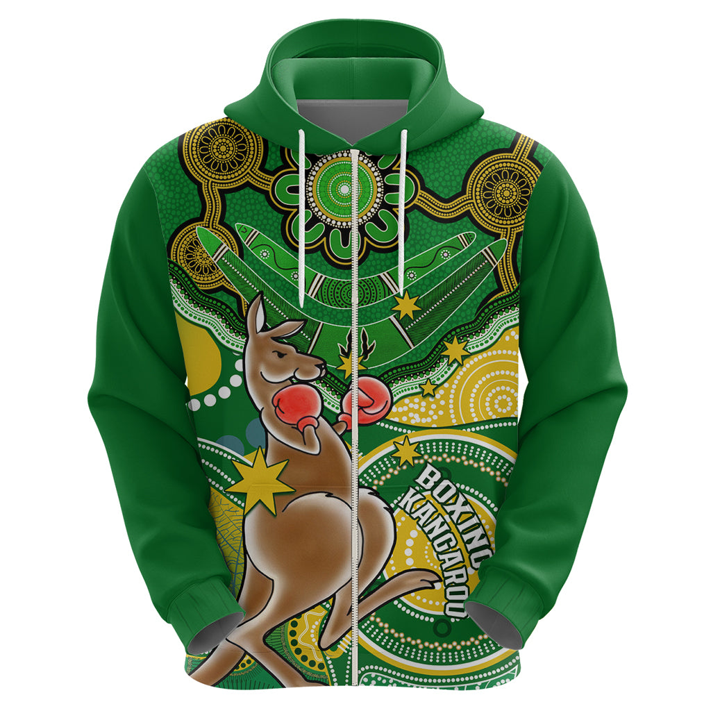 personalised-australia-boxing-kangaroo-hoodie-aussie-indigenous-art-mix-national-color