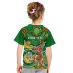 personalised-australia-boxing-kangaroo-kid-t-shirt-aussie-indigenous-art-mix-national-color
