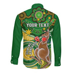 personalised-australia-boxing-kangaroo-long-sleeve-button-shirt-aussie-indigenous-art-mix-national-color