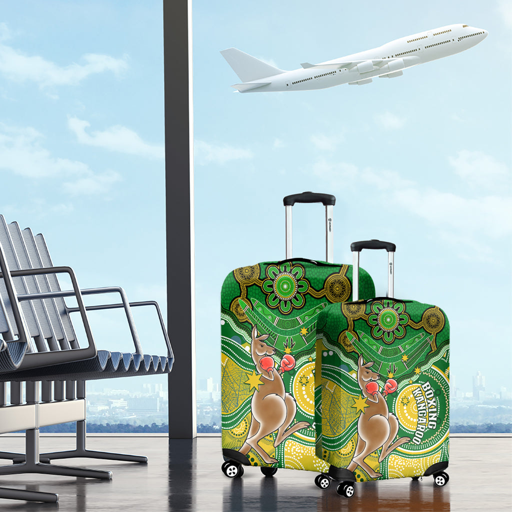 personalised-australia-boxing-kangaroo-luggage-cover-aussie-indigenous-art-mix-national-color