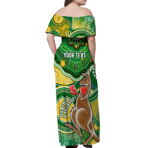 personalised-australia-boxing-kangaroo-off-shoulder-maxi-dress-aussie-indigenous-art-mix-national-color