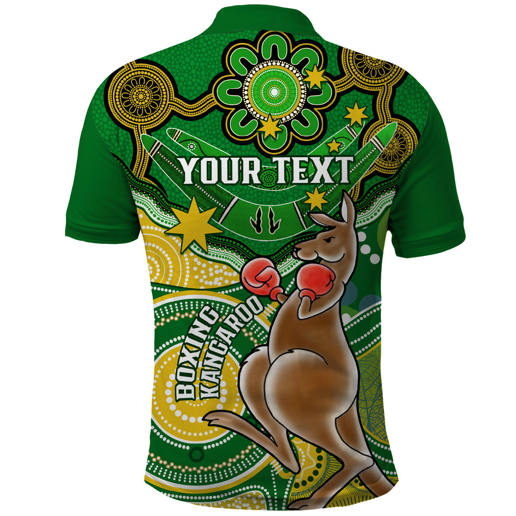 personalised-australia-boxing-kangaroo-polo-shirt-aussie-indigenous-art-mix-national-color