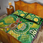 personalised-australia-boxing-kangaroo-quilt-bed-set-aussie-indigenous-art-mix-national-color