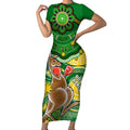 personalised-australia-boxing-kangaroo-short-sleeve-bodycon-dress-aussie-indigenous-art-mix-national-color
