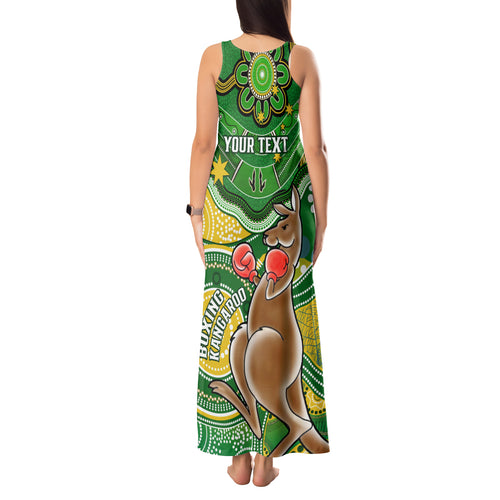 personalised-australia-boxing-kangaroo-tank-maxi-dress-aussie-indigenous-art-mix-national-color