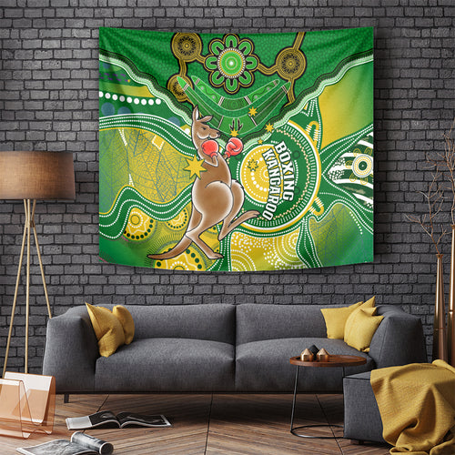 personalised-australia-boxing-kangaroo-tapestry-aussie-indigenous-art-mix-national-color