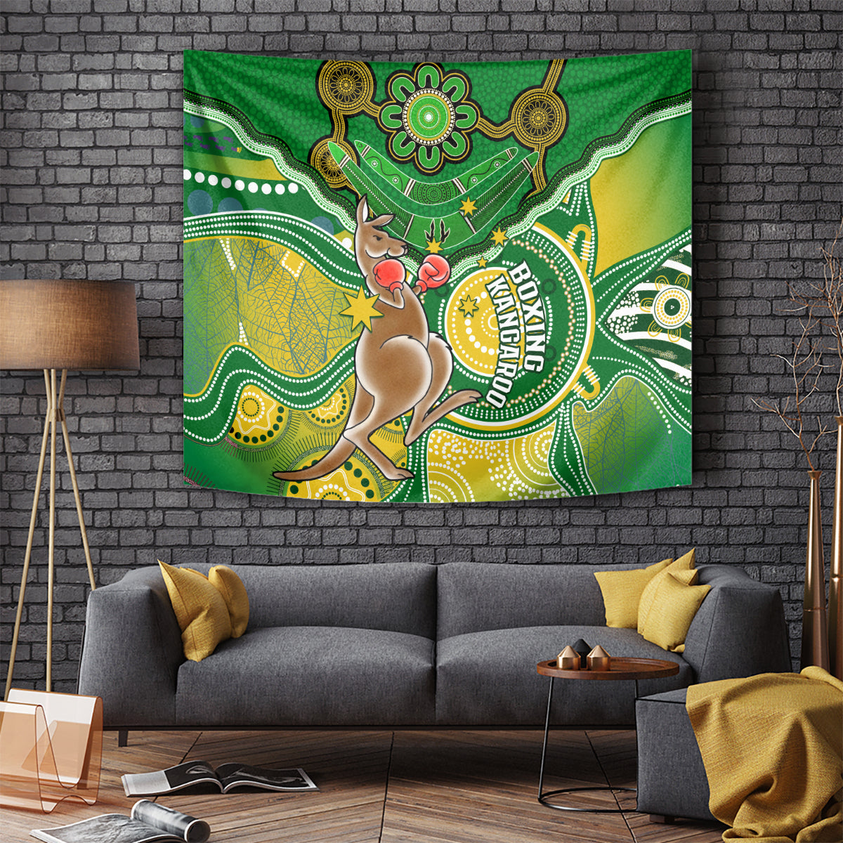 personalised-australia-boxing-kangaroo-tapestry-aussie-indigenous-art-mix-national-color