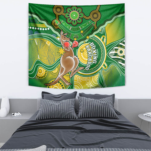 personalised-australia-boxing-kangaroo-tapestry-aussie-indigenous-art-mix-national-color