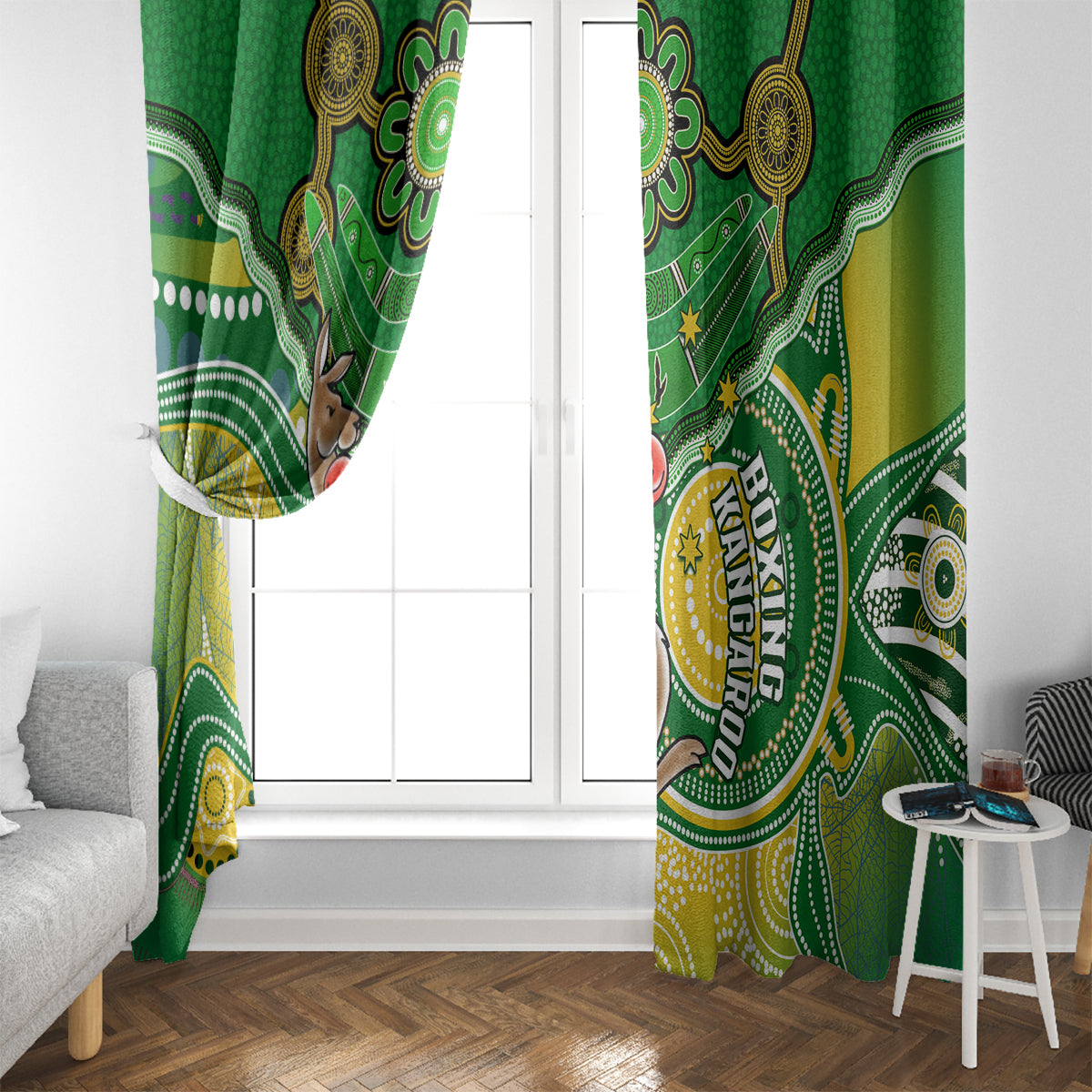 personalised-australia-boxing-kangaroo-window-curtain-aussie-indigenous-art-mix-national-color