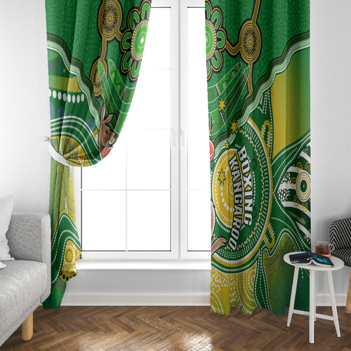 personalised-australia-boxing-kangaroo-window-curtain-aussie-indigenous-art-mix-national-color