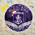 custom-dockers-football-christmas-beach-blanket-merry-xmas-2023-mix-aboriginal-art