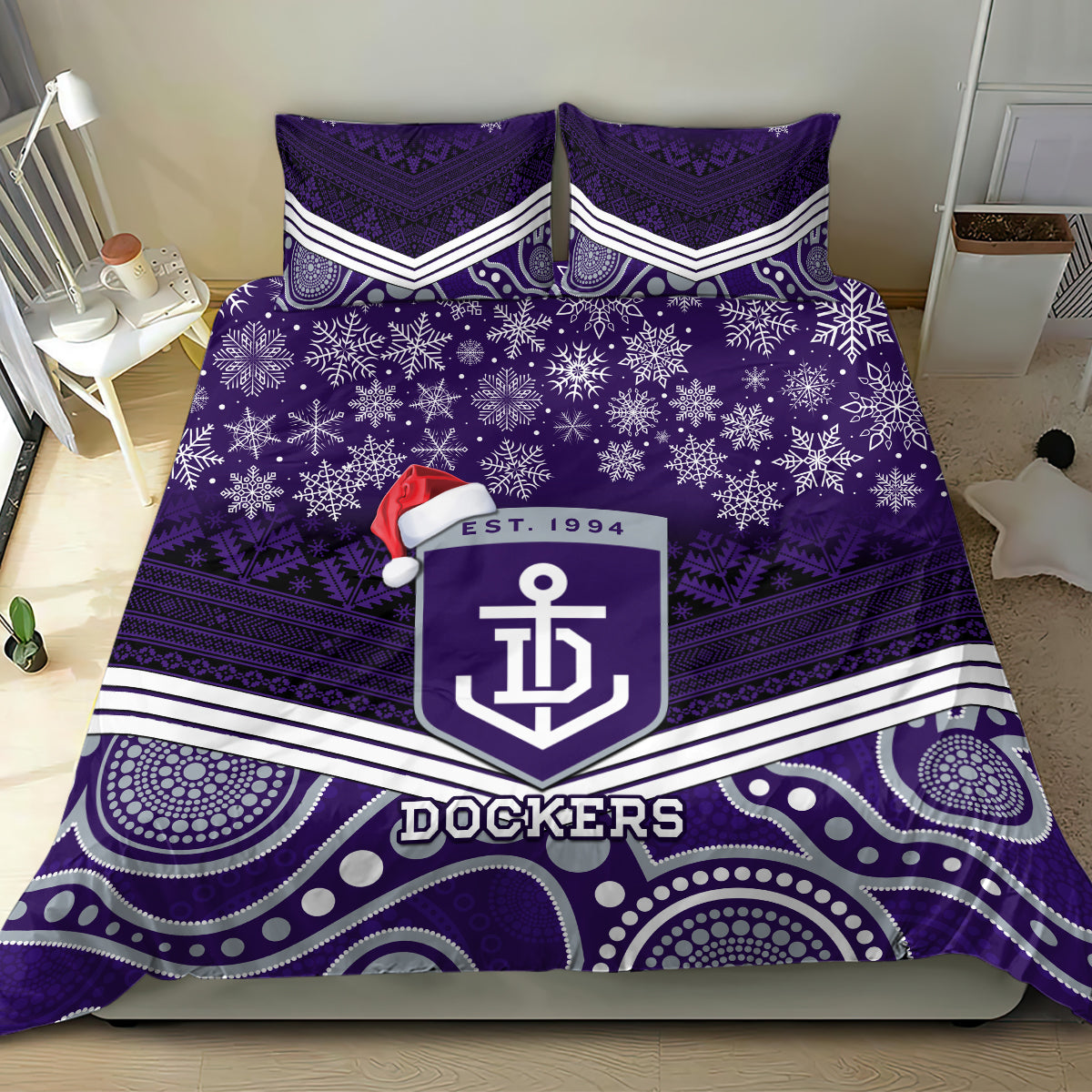 custom-dockers-football-christmas-bedding-set-merry-xmas-2023-mix-aboriginal-art