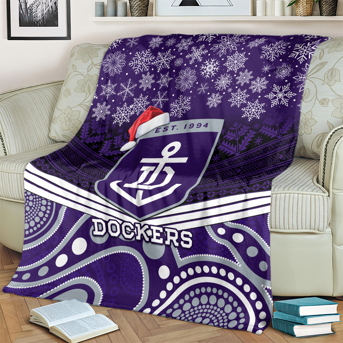 custom-dockers-football-christmas-blanket-merry-xmas-2023-mix-aboriginal-art
