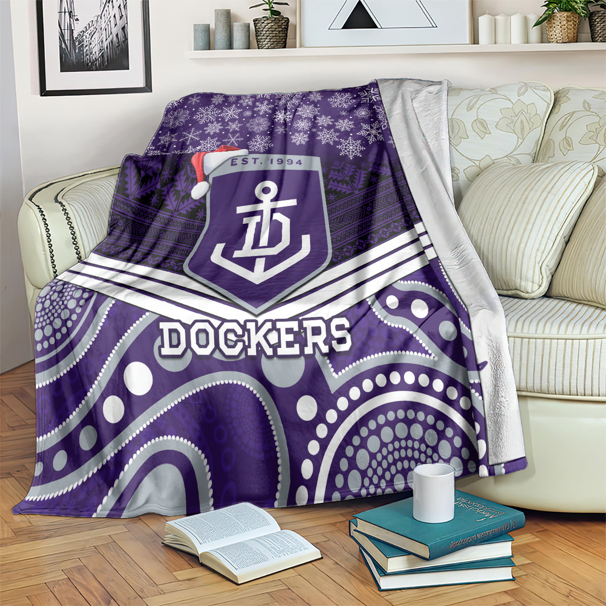 custom-dockers-football-christmas-blanket-merry-xmas-2023-mix-aboriginal-art