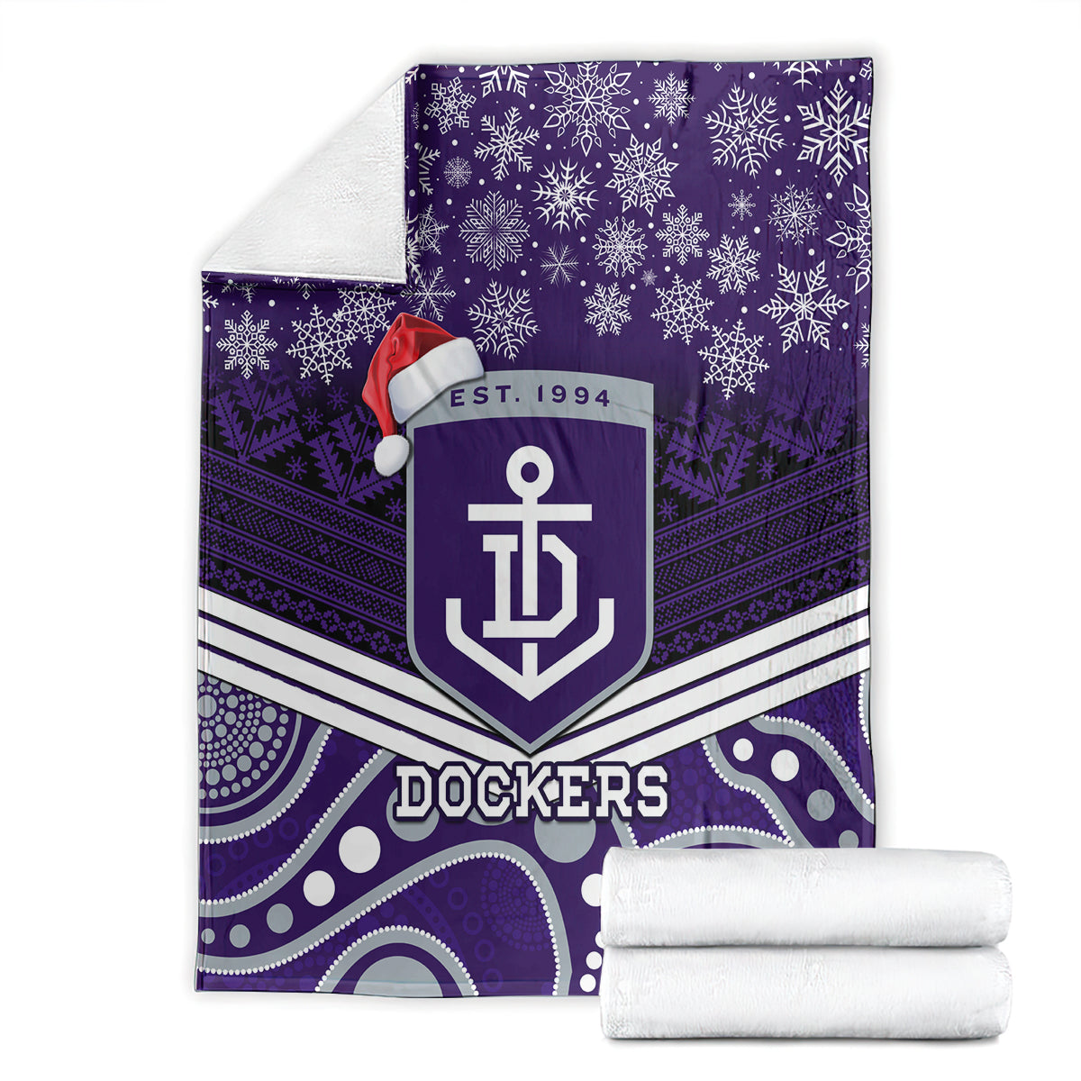 custom-dockers-football-christmas-blanket-merry-xmas-2023-mix-aboriginal-art