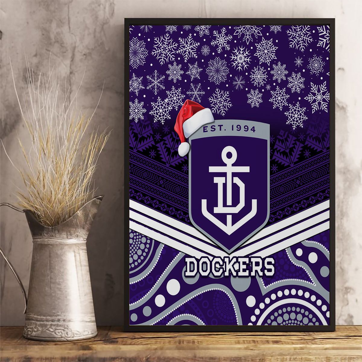custom-dockers-football-christmas-canvas-wall-art-merry-xmas-2023-mix-aboriginal-art