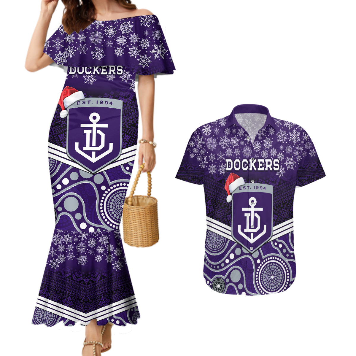 custom-dockers-football-christmas-couples-matching-mermaid-dress-and-hawaiian-shirt-merry-xmas-2023-mix-aboriginal-art