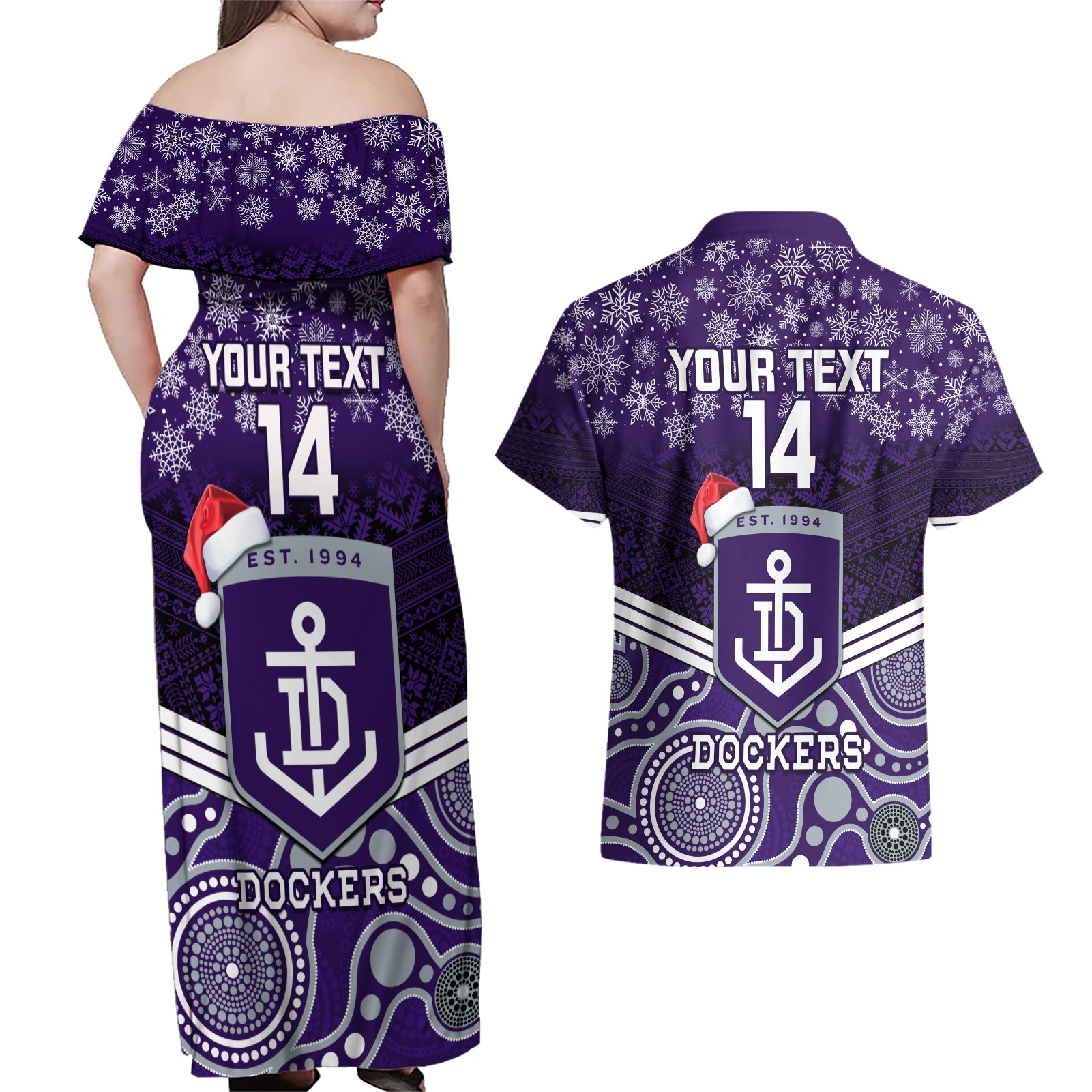 custom-dockers-football-christmas-couples-matching-off-shoulder-maxi-dress-and-hawaiian-shirt-merry-xmas-2023-mix-aboriginal-art